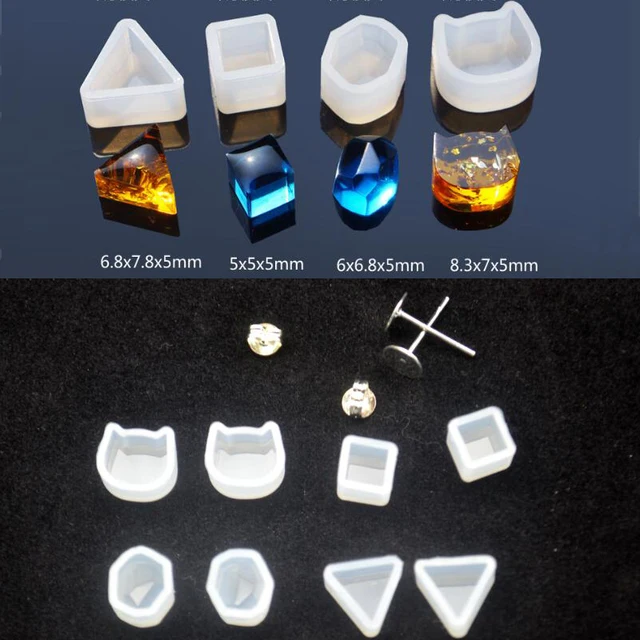 1pair Earrings Small Beads Silicone Mold Resin Mould 1pair Earrings Small Beads Silicone Mold Resin Mould Handmade Diy Jewelry Making Epoxy Molds With Metal Finding