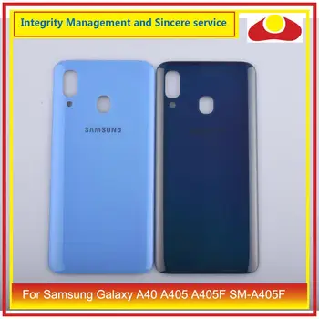 

10Pcs/lot For Samsung Galaxy A40 A405 A405F SM-A405F Housing Battery Door Rear Back Glass Cover Case Chassis Shell A40 2019