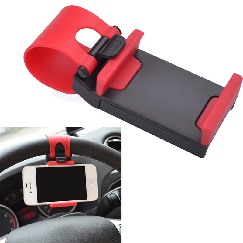 Universal Car Phone Holder Bracelet For Iphone 6 Plus 5s Steering Wheel Car Stand Mount for Samsung Note Series GPS Smart Phone