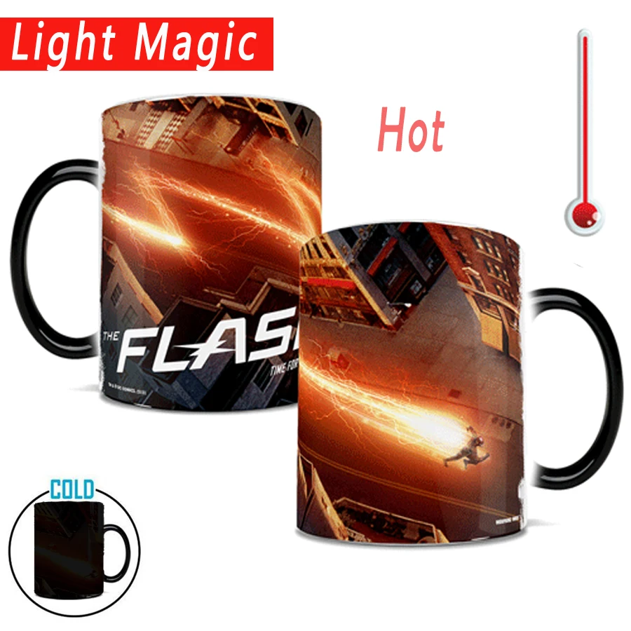 

Flash mug 350ml ceramic coffee magic changing color mug best gift coffee mug for your friends