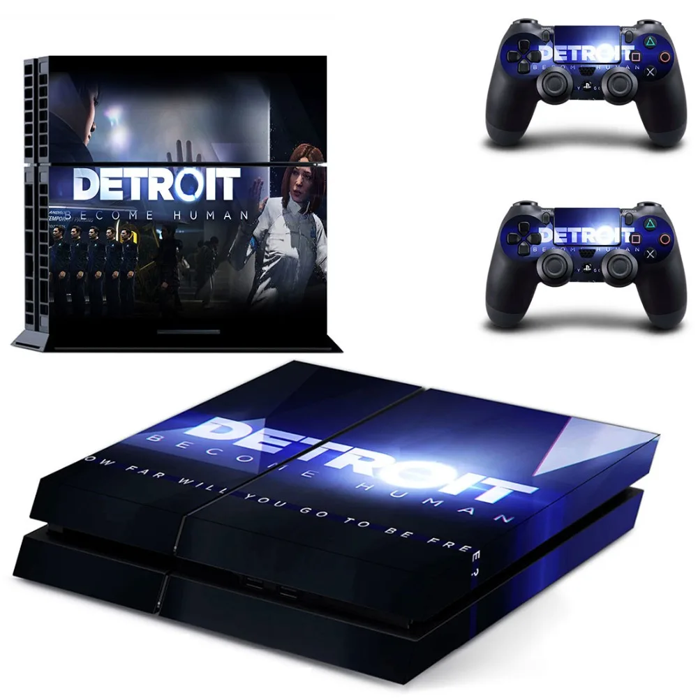 Детройт стать человеком наклейка для PS4 Стикеры для sony PS4 Игровые приставки 4 и 2 контроллера