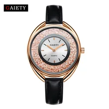 Luxury Brand Gold Watches Women Fashion Casual Black Leather Crystal Bracelet Bangle Dress Quartz Watch Women's Wristwatches Luxury Brand Gold Watches Women Fashion Casual Black Leather Crystal Bracelet Bangle Dress Quartz Watch Women's Wristwatches