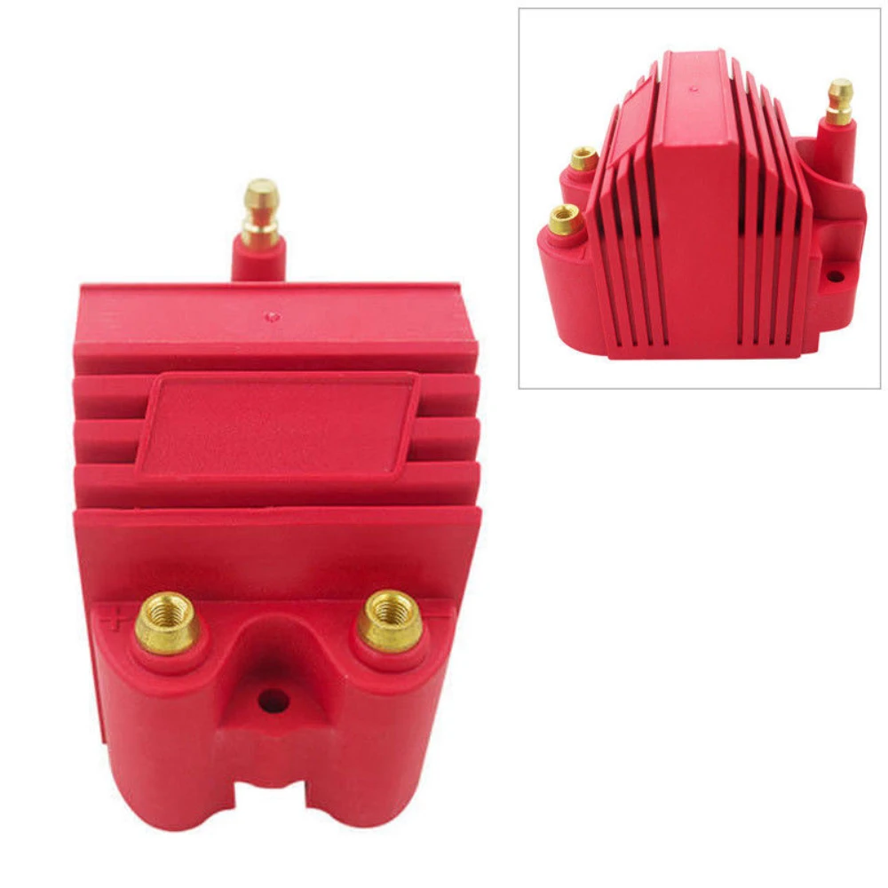 

Modified Car Motor Red Blaster Ignition Blaster SS Coil High Voltage -40,000V E-Core Square Male/HEI Epoxy Solid Best