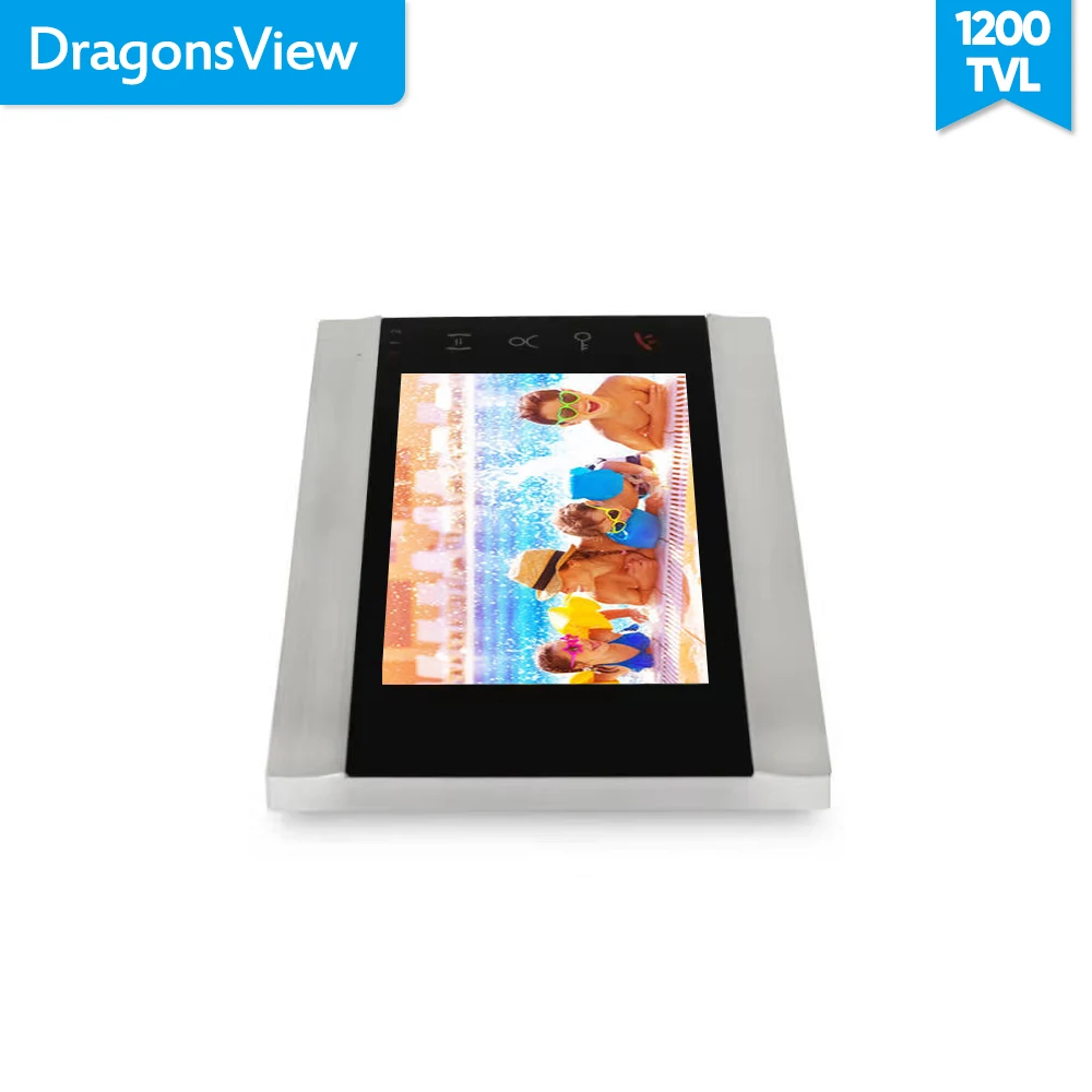 Видеодомофон Dragonsview 7 дюймов дверной звонок система разблокировки Запись SD карты