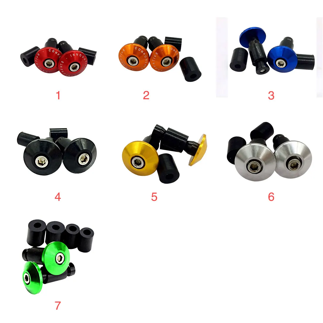 

Dewtreetali 2pcs Motorcycle CNC Handlebar Grips Bar Ends Slider for Dirt Bike Motorbike Gear Balanced Plug Handle Bar Sliders