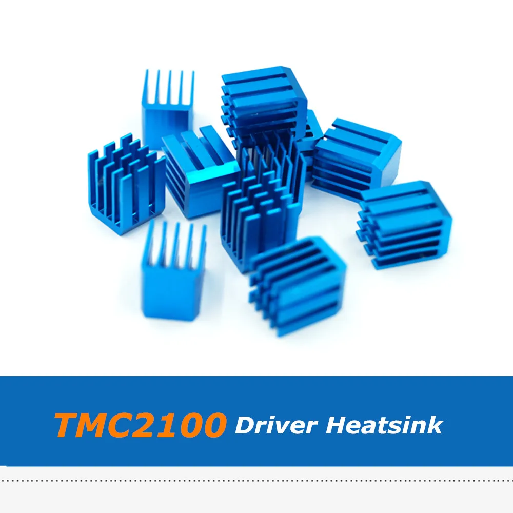 

20pcs/lot Blue Aluminum Cooler Heatsink For TMC2100 TMC2130 TMC2208 Stepper Motor Driver 3D Printer Parts