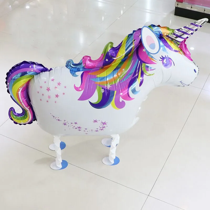 

New Walking Pet Foil Balloons Unicorn Foil Balloons High Quality Aluminium Foil Ballons For Party Decorations Festival Supplies