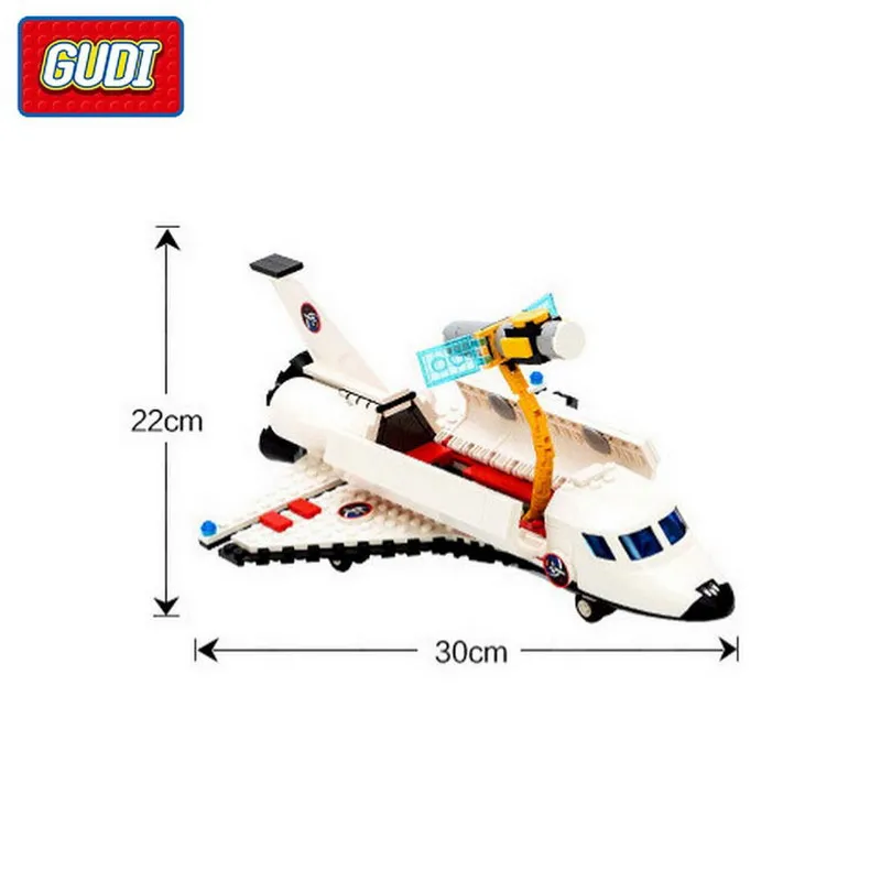 GUDI 8814 City Space Shuttle Explorer Космический порт строительные блоки центр ракеты вертолет