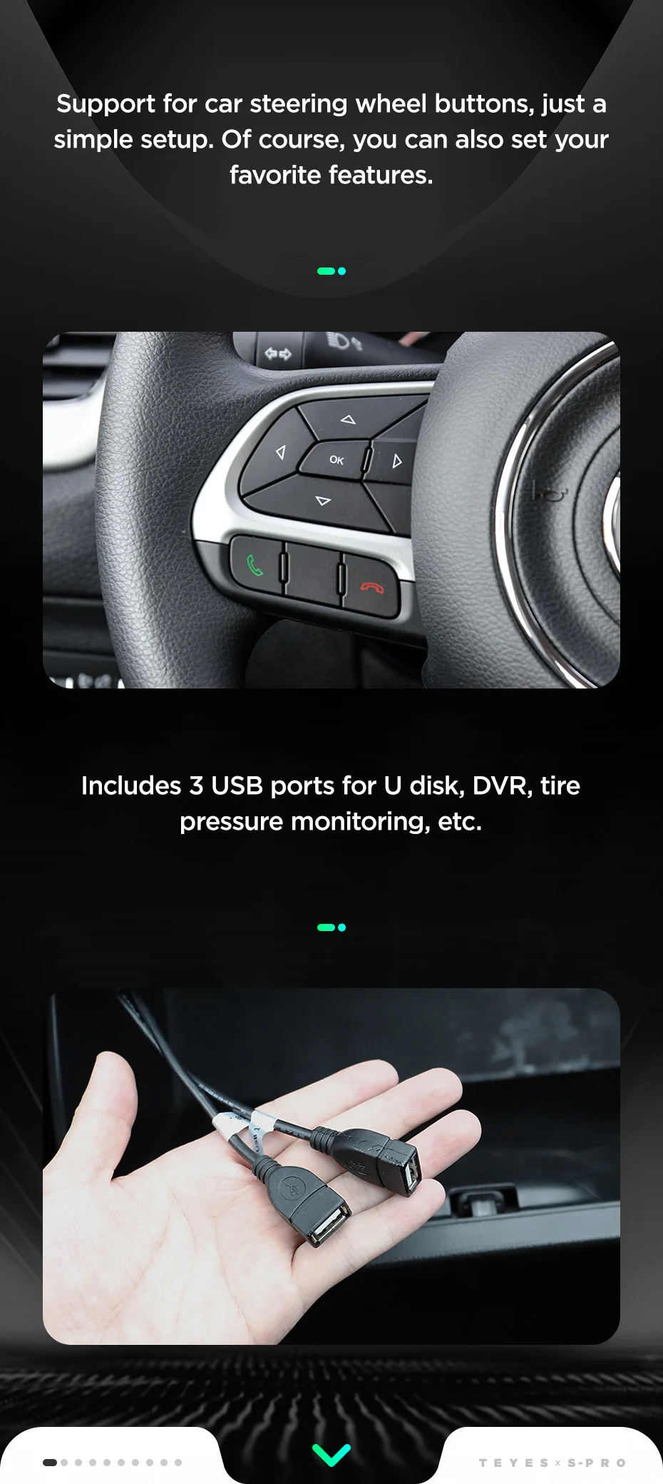 Top TEYES SPRO For Jeep Compass 2 MP 2016 2017 2018 Car Radio Multimedia Video Player Navigation GPS Android 8.1 No 2din 2 din dvd 8