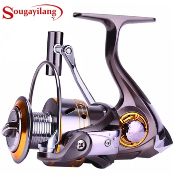 

Sougayilang Fishing Reel Spinning -12+1BB Ultralight Smooth Powerful Spinning Reels for Freshwater Saltwater Bass Carp Fishing