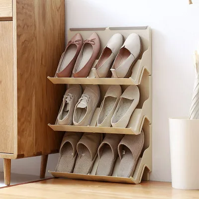 

MoeTron Creative Shoe Rack Storage DIY Plastic Shoe Shelves Space-saving Simple Shoe Storage Rack