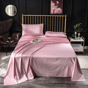 600TC Egyptian Cotton Luxury Solid Color Bed Sheet