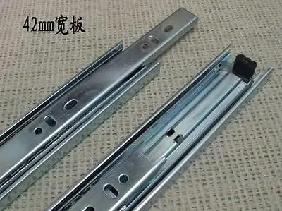 

1 pair 13.78" Full Extension Side Mount Ball Bearing Drawer Slides 1.65"width