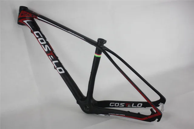 Cheap 2015 High quality Costelo Full Carbon Fiber Mountain Bike Frame 27.5,650b 29er MTB Frame,15/17inch,BB30 135x9 also can be 142x12