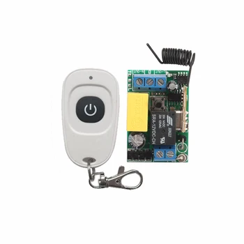 

AC220V RF Wireless Mini Switch Relay Receiver Remote Controllers For Light switch With White Waterproof Transmitter