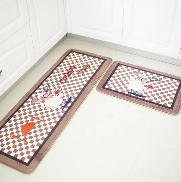 41x120cm Flannel Long Kitchen Flooring Mat Square Non Slip Rugs Soft 41x120cm Flannel Long Kitchen Flooring Mat Square Non Slip Rugs Soft Teti Cucina