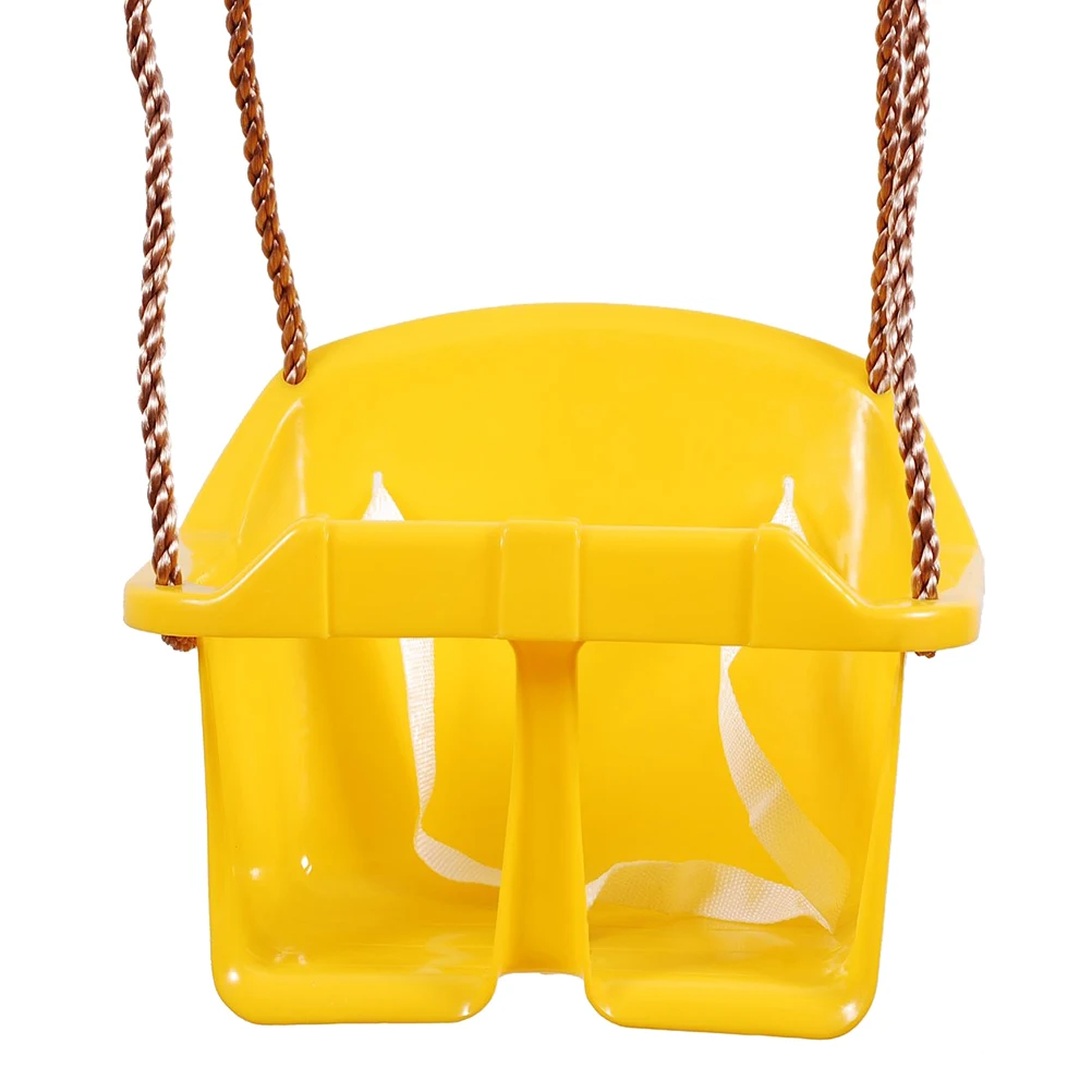 Baby Toddler Plastic Garden Bucket Swing Seat with Adjustable Rope For