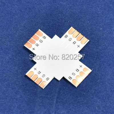 

Free shipping 50pcs lot 10mm width 4pin RGB led PCB connectors + shape