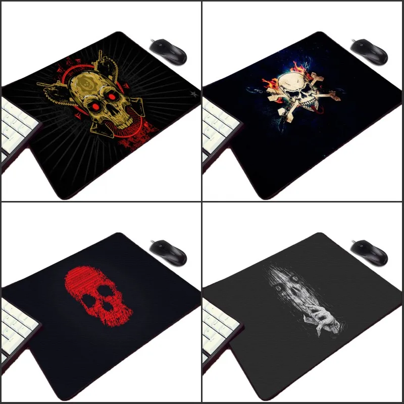 

Mairuige Funny Horror Skull Cool Pattern Small Rubber Mousepad Mini Pc Computer Game Gaming Mouse Pad for Gamer Play Table Mat