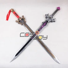 4" Dynasty Warriors 7 Liu Bei двойные мечи ПВХ Реплика Косплей Реквизит-0759