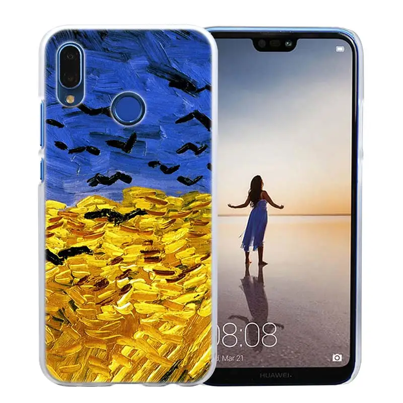 Чехол Sky Van Gogh для huawei P20 P Smart Nova 4 3i P30 P10 P9 P8 lite Pro mini Прозрачный жесткий чехол для телефона - Цвет: 10