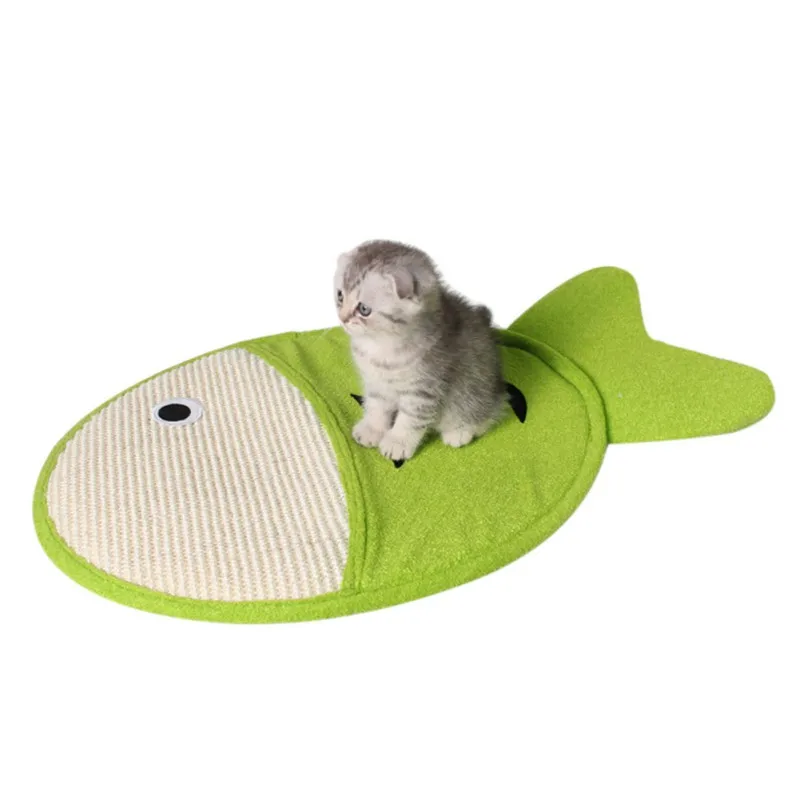 Durable Scratching Board 25.98 New Natural Sisal Cartoon Fish Pet Toy