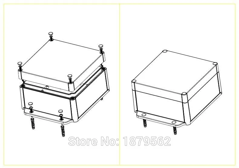 [2 вида стилей] 204*166*91 мм Пластиковый корпус для электронного проекта настенный водонепроницаемый корпуса DIY IP68 Случае Распределения