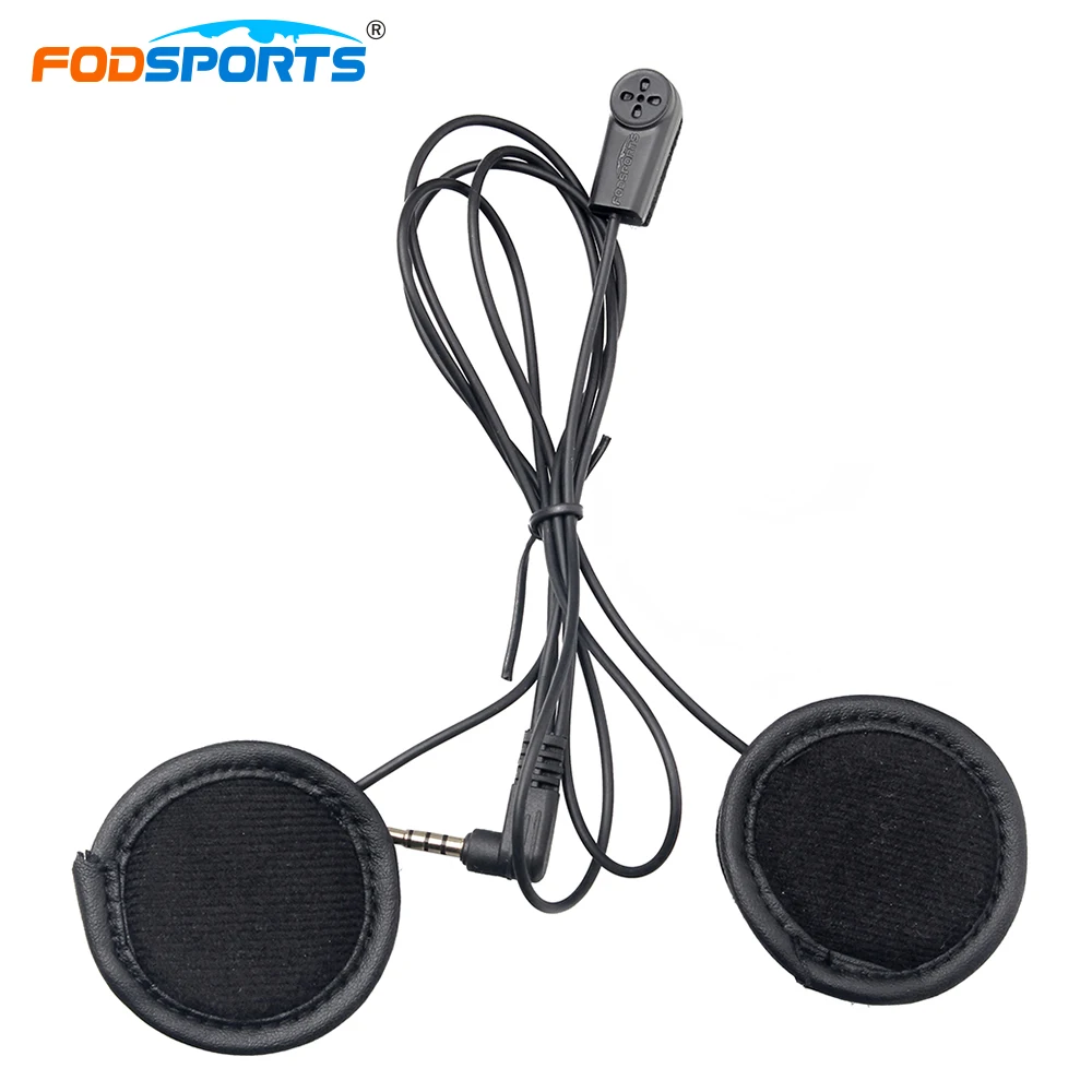Гарнитура Fodsports для шлема наушники с мягким микрофоном мотоциклетного V6 Pro V4