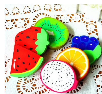 

New Arrival 2015 Freeshipping Fruit Eraser grape eraser watermelon eraser