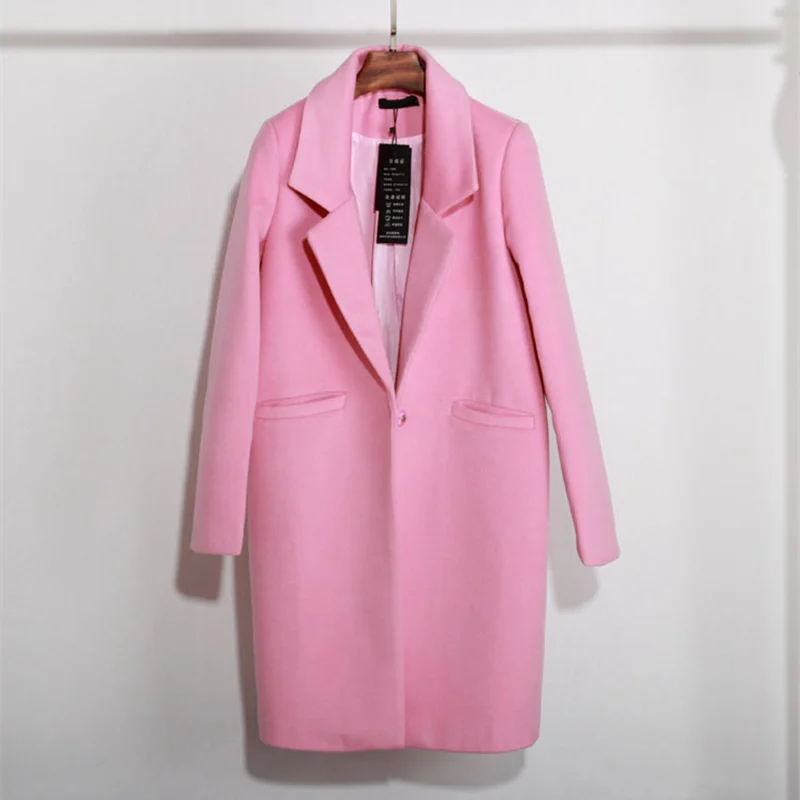 Dreawse Autumn Full Sleeve Long Solid Color Padded Cotton Thicken Turn-down Collar Slim Casual Plus Size Women Coat Mujer MZ1997