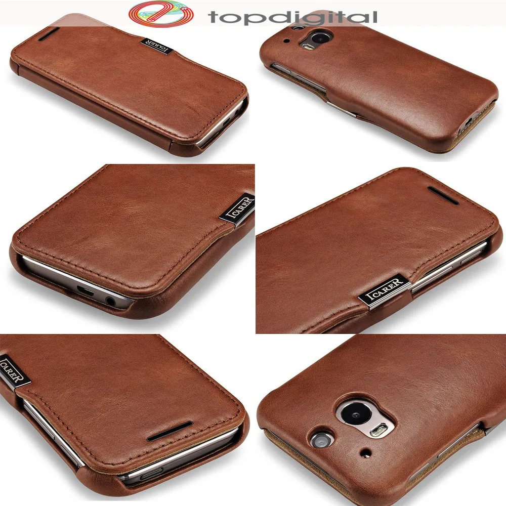 imágenes para Icarer TOP Genuino Tirón de la Carpeta Funda de piel para HTC Uno M8 Ranuras para Tarjetas de Soporte del teléfono Caso de La Cubierta Magnética para HTC M8 Vintage rojo imágenes para Icarer TOP Genuino Tirón de la Carpeta Funda de piel para HTC Uno M8 Ranuras para Tarjetas de Soporte del teléfono Caso de La Cubierta Magnética para HTC M8 Vintage rojo
