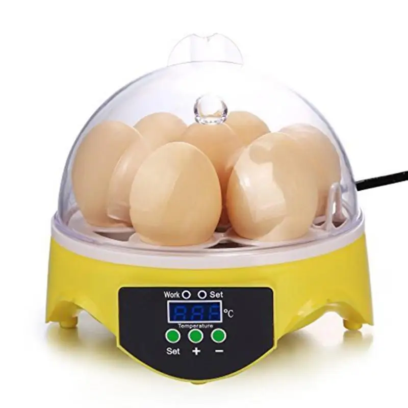 Mini 7 Egg Incubator Poultry Incubator Brooder Digital Temperature Control