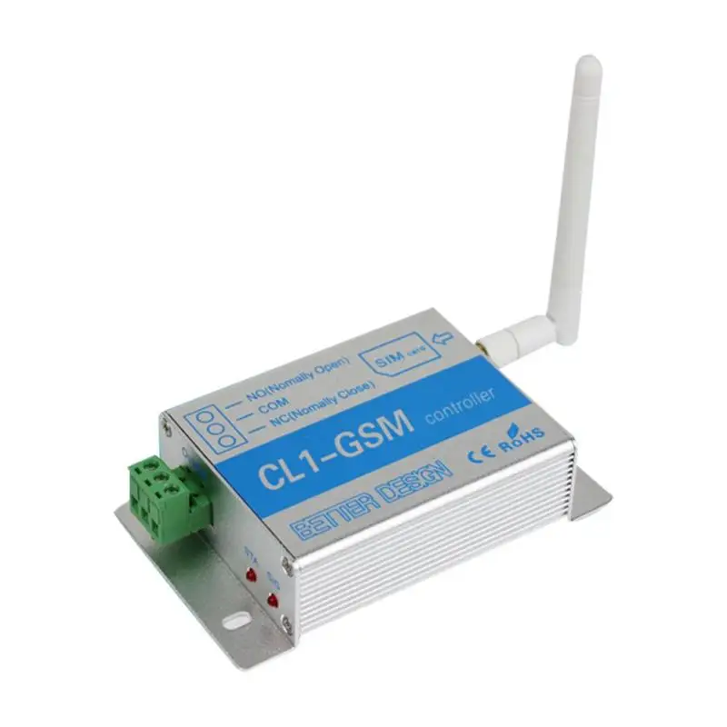 

EU Standard Wireless GSM SMS Remote Control Relay Smart Switch Aluminium Alloy CL1-GSM GSM SMS Controller Network Server S3