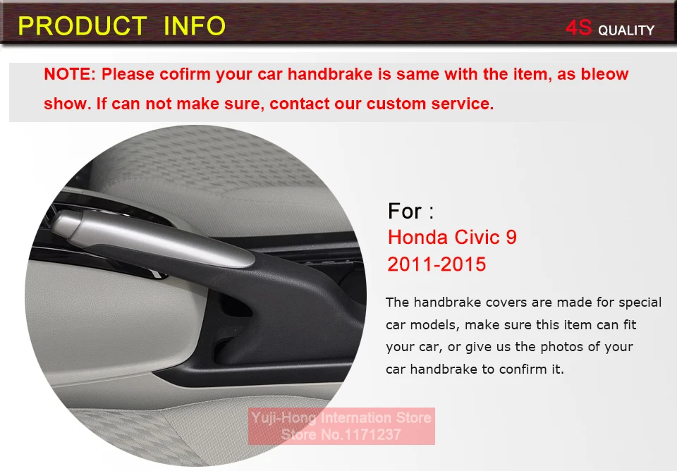Yuji-Hong автомобильный ручник чехлы Чехол для Honda CIVIC 9 2011- рукоятки ручного тормоза автомобильный Стайлинг Натуральная кожа авто Чехол черный