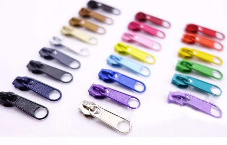 

10pcs 3# Size Alloy Metal Zipper Sliders 2.7cm Length Random color plating Aoto Lock Sliders Sewing And Craft Diy Home & Garden