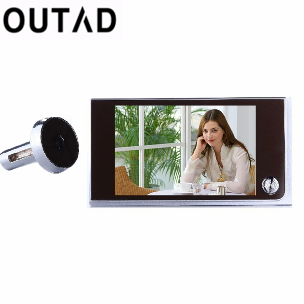 

OUTAD Multifunction Home Security 3.5inch LCD Color Digital Peephole Viewer TFT Memory Door Eye Doorbell Color Camera Top Sale