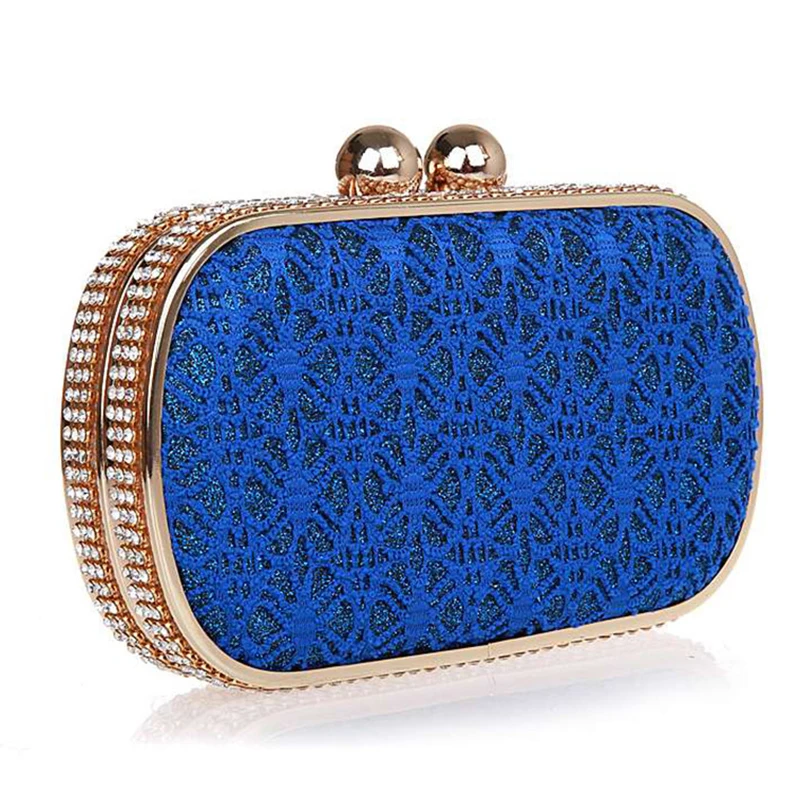 

XIYUAN BRAND Blue Color Dinner Banquet Clutch Bag For Women Evening Clutch Handbag Fashion Ladies Day Phone Case Women’s Wallet