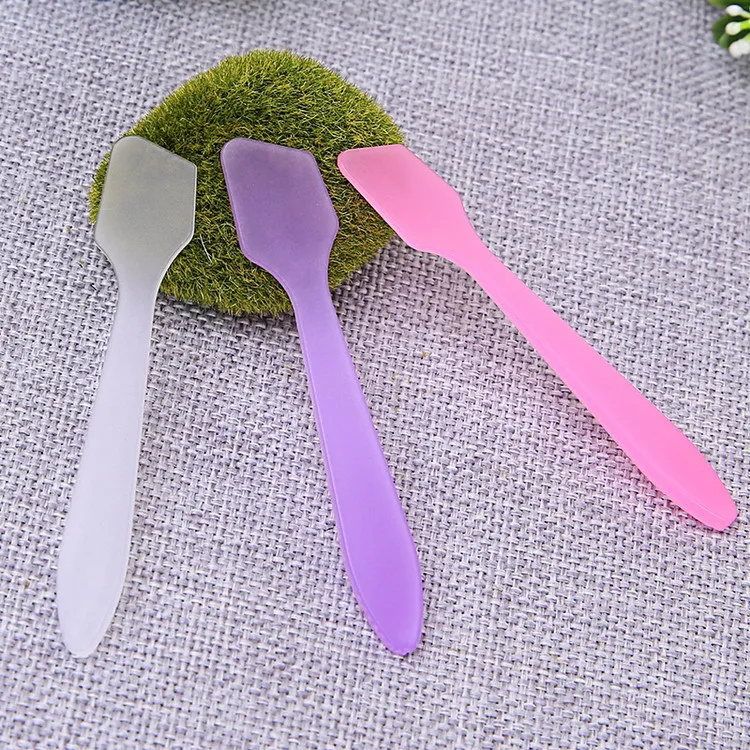 

10pcs Plastic Spoon For Cream Spatulas Spoon Stick Makeup DIY Tools Accessories Cosmetic Spatula Tools Pink/Purple P4