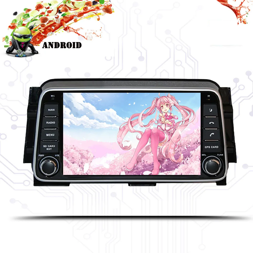 Sale 8" HD Android 9.0 Car DVD For NISSAN Kicks 2014- /Micra 2017- 2018 Stereo Radio GPS Navigation Audio Video Free Backup Camera 5