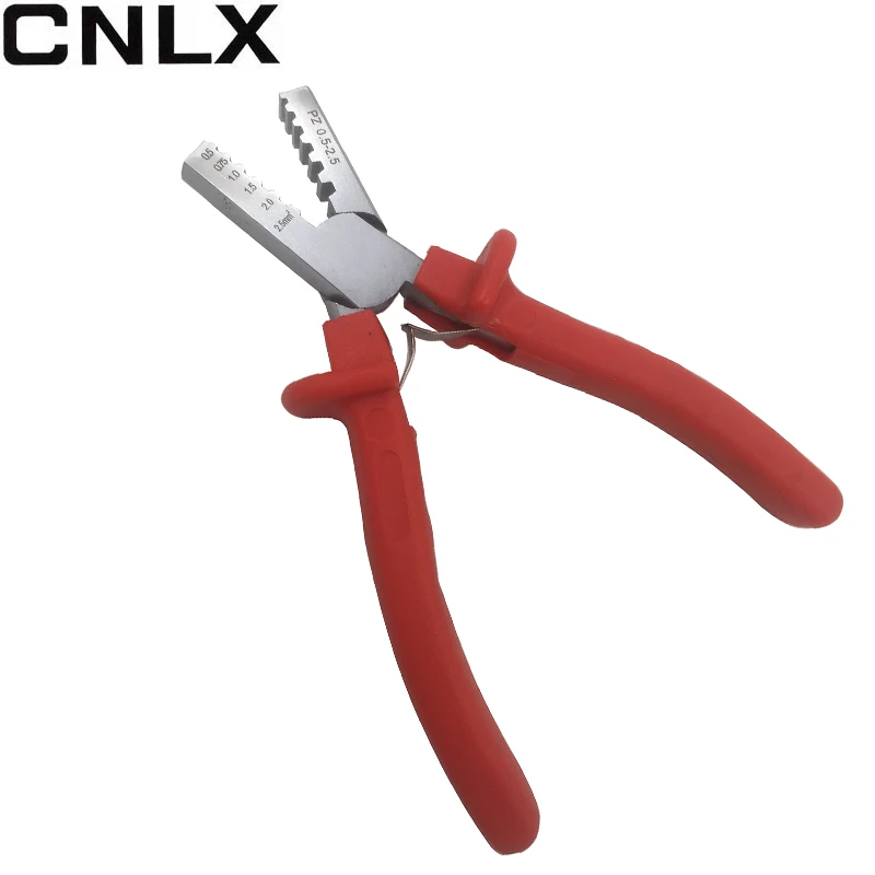 CNLX PZ-2152 обжимные плоскогубцы для изолированных и неизолированных наконечников 0,5-мм2 AWG 23-13 мини ручной обжимной инструмент плоскогубцы