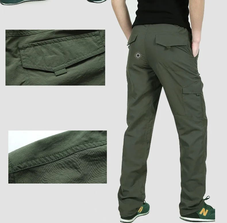 Зимние толстые теплые брюки карго мужские модные флисовые длинные брюки с несколькими карманами водонепроницаемые теплые штаны для бега