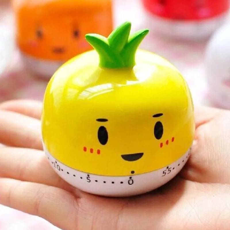 

Cute Fruit Vegetable Cartoon Electronic Cooking Timer Mechanical Kitchen Cooking Accessory DTT88