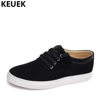 

Large size Men Casual shoes Breathable Genuine leather Male Flats Spring Autumn Lace-Up Men shoes Cow Suede Loafers 061