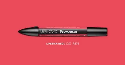 Winsor& Newton ProMarkers двухконцевые графические маркеры профессиональные ручки для дизайна красные и оранжевые - Цвет: lipstick red