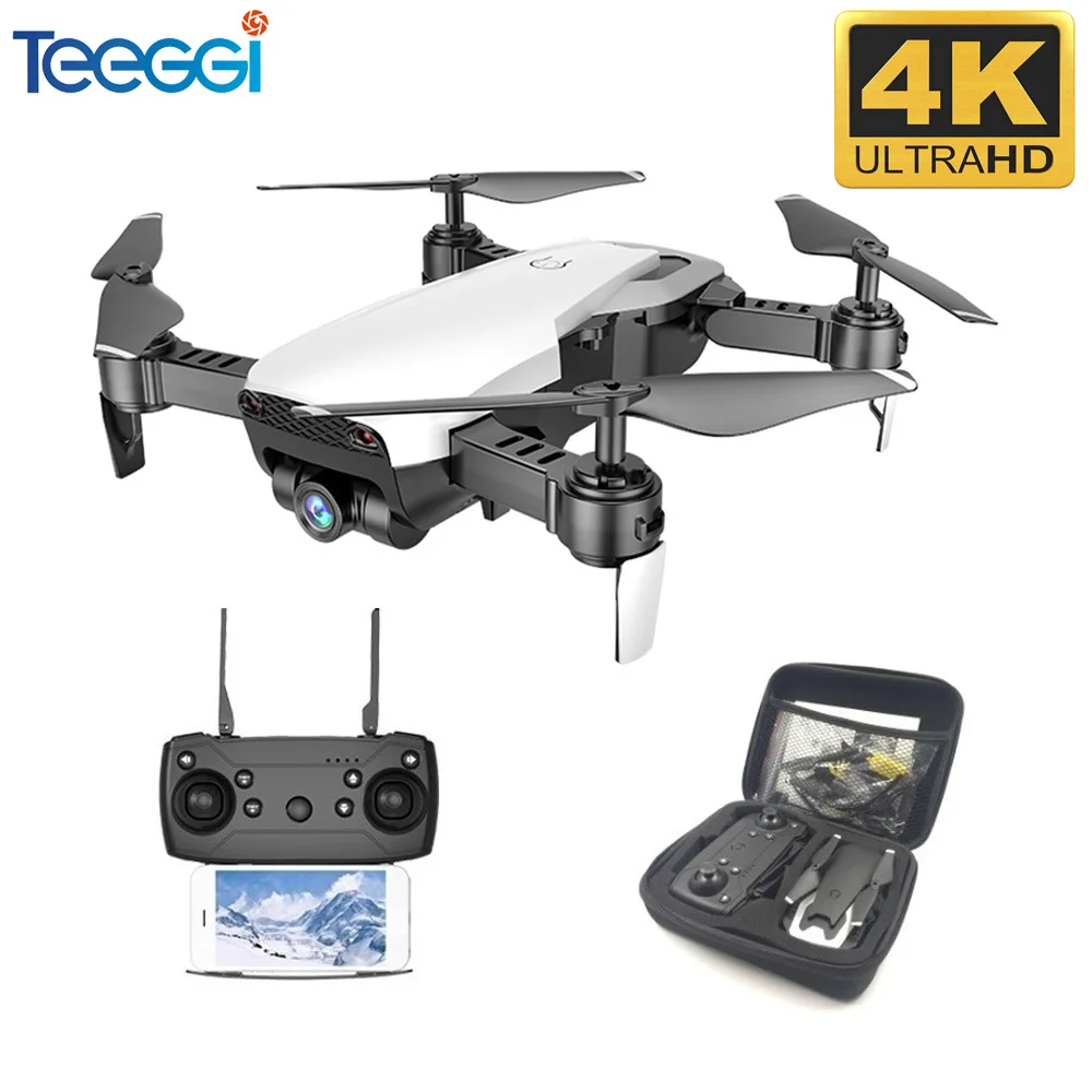 Teeggi M69G FPV RC Drone 4K с 1080P широкоугольной Wi Fi HD камерой складной мини Квадрокоптер