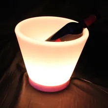 RGB светодиодный ведро льда освещение винный горшок для бара стол для бара Распродажа с пультом дистанционного управления 20 шт