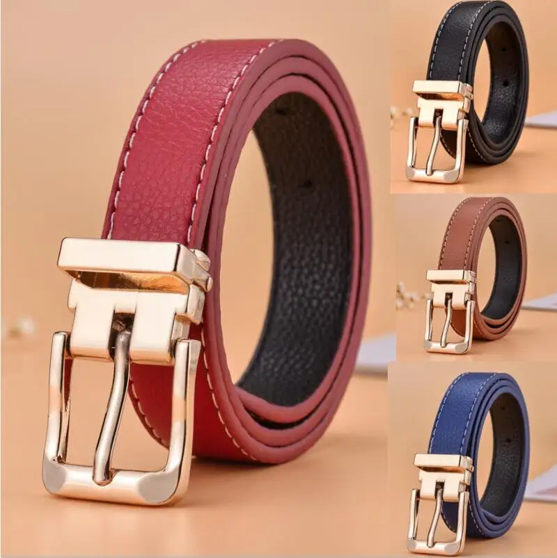 mens brown belt New Children's Belts Fashion Collocation Unisex Belt Designer Metal Buckle Belt Children's Belt Boys Girls Jeans Waistband 80CM cool belts for men