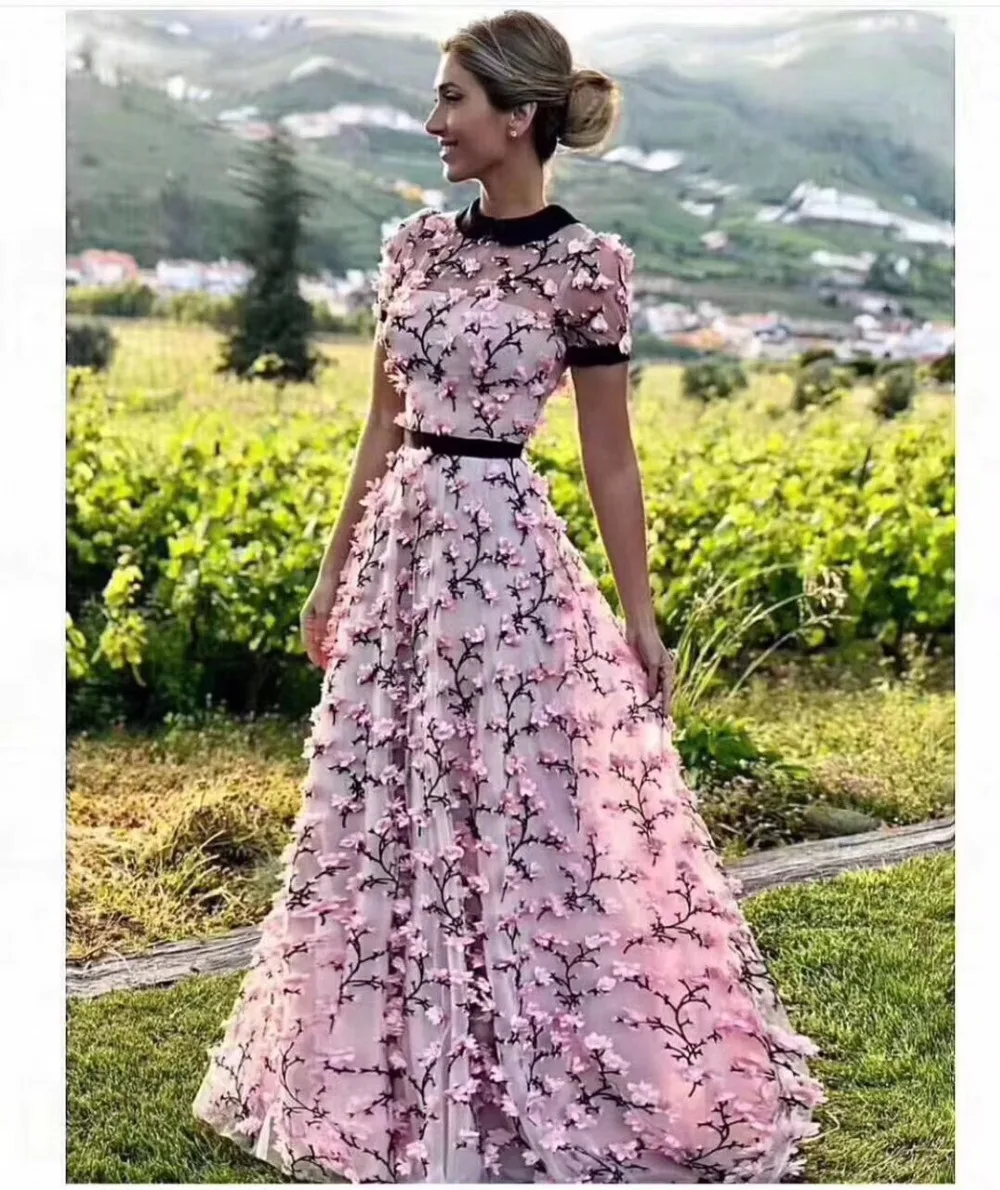 

Christmas dress Free shipping New pattern 5yards ax063# Black and pink mesh lace fabric for bridal wedding dress/sawing