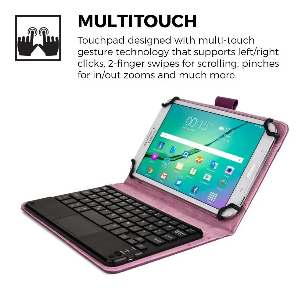Для iPad Mini 1 2 3 4 Samsung Lenovo Acer ASUS HP Планшеты 7 8 дюймов фиолетовый искусственная кожа