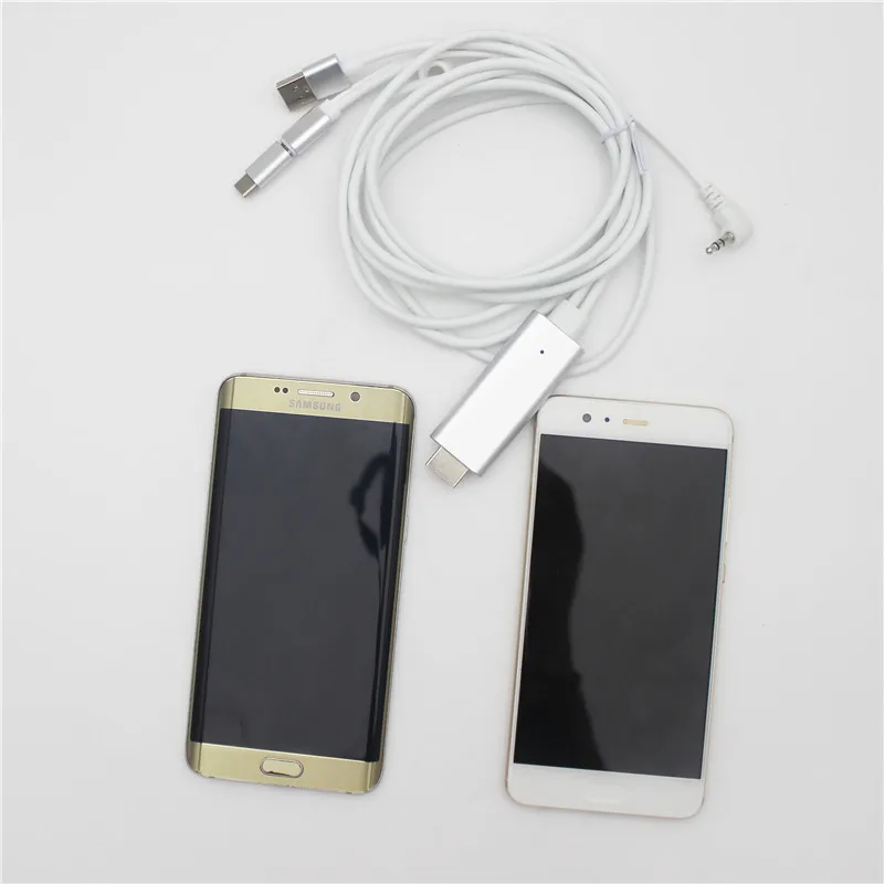 Micro USB типа C к HDMI зарядное устройство для Samsung Galaxy S8 S7 S6 Edge 2 м 2.4a HD 1080 P HDTV видео для Huawei P10 Xiaomi